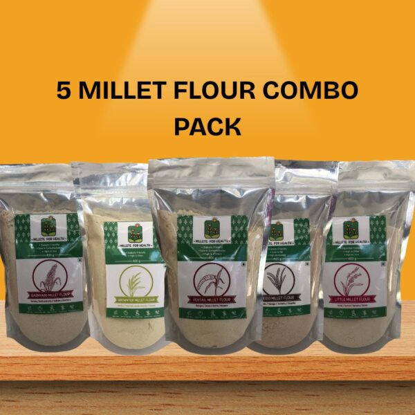 Millet Flours Combo Pack (Gluten free/ Made from Unpolished Millets)